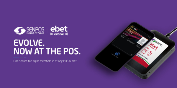 SENPOS demo first POS interface with eBet Evolve NFC membership